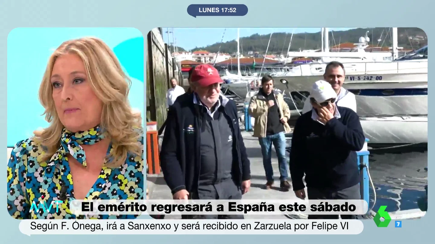 El análisis de Elisa Beni ante el inminente regreso del rey Juan Carlos: "Esto fue un esperpento" El análisis de Elisa Beni ante el inminente regreso del rey Juan Carlos: "Esto fue un esperpento"