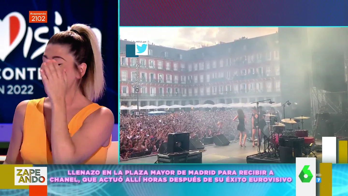 Valeria Ros intenta imitar a Chanel y termina haciéndose daño: así es el momento más surrealista de Zapeando Valeria Ros intenta imitar a Chanel y termina haciéndose daño: así es el momento más surrealista de Zapeando