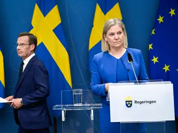 La primera ministra de Suecia, Magdalena Andersson, confirma que solicitarán la adhesión a la OTAN.