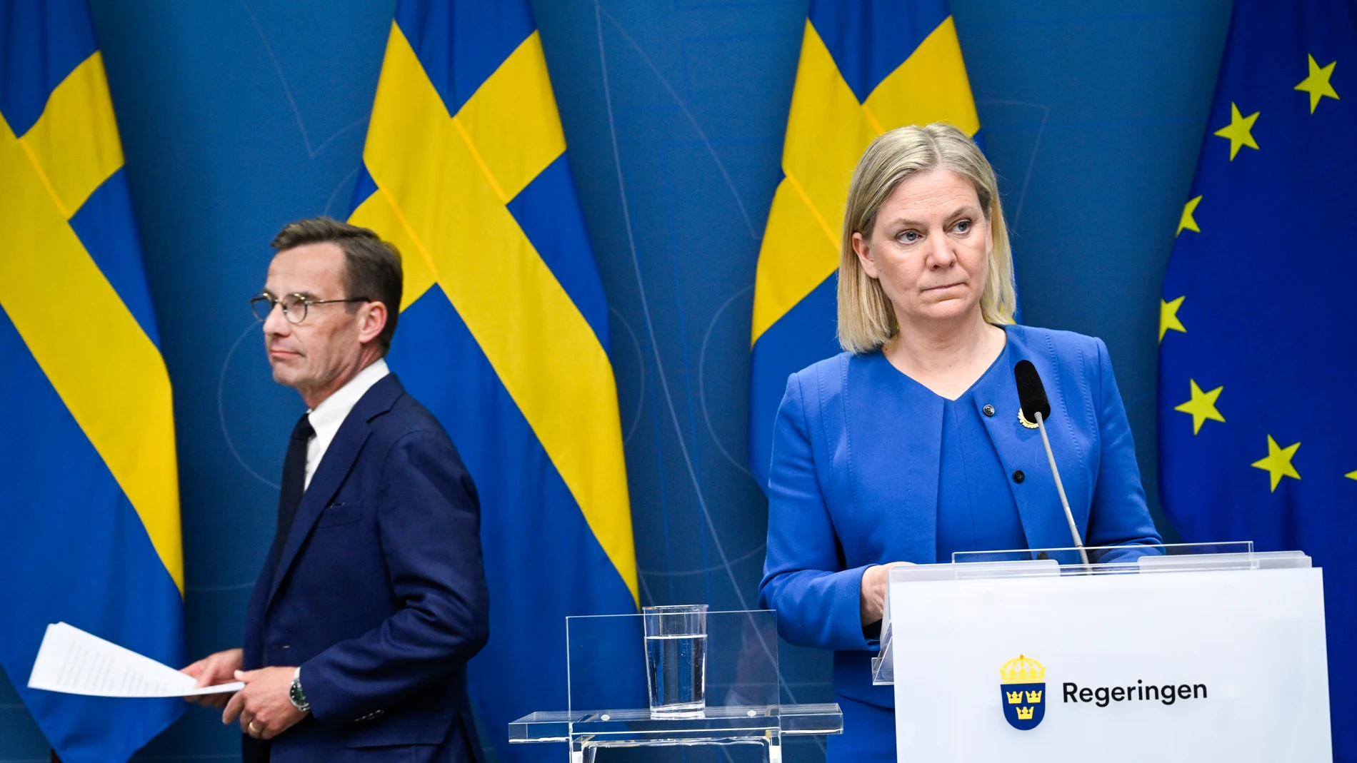 La primera ministra de Suecia, Magdalena Andersson, confirma que solicitarán la adhesión a la OTAN.