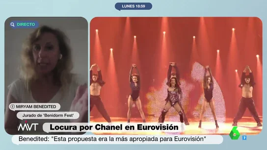 Miryam Benedited, jurado del Benidorm Fest, responde a quienes criticaron la elección de Chanel para Eurovisión: "De repente son todos coreógrafos, cantantes..." Miryam Benedited, jurado del Benidorm Fest, responde a quienes criticaron la elección de Chanel para Eurovisión: "De repente son todos coreógrafos, cantantes..."
