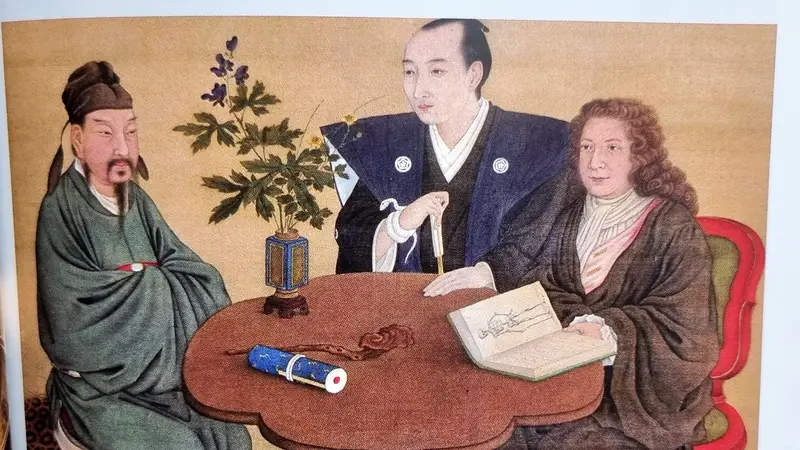 Intercambio científico entre un erudito chino, uno japonés y uno holandés en el siglo XVIII