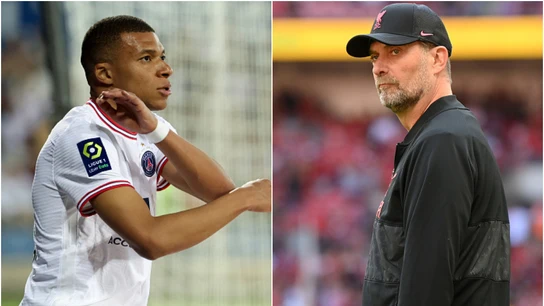 Kylian Mbappé y Jürgen Klopp Kylian Mbappé y Jürgen Klopp