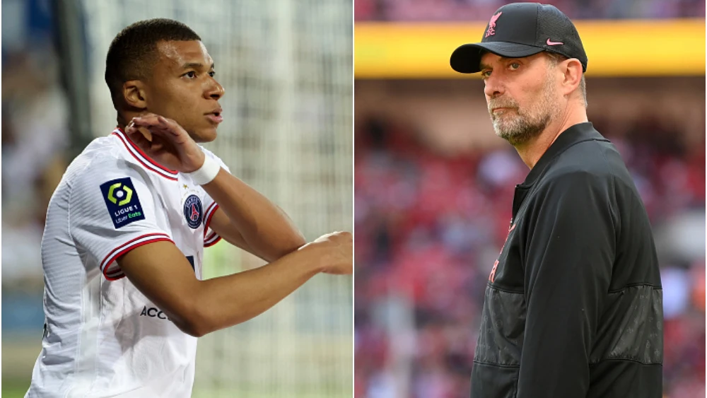 Kylian Mbappé y Jürgen Klopp