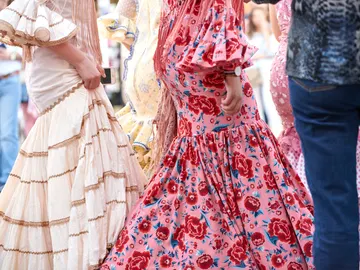 Trajes de flamenca en la feria Córdoba Trajes de flamenca en la feria Córdoba
