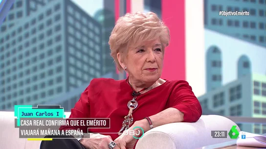 Pilar Urbano destaca la ausencia de Letizia en el comunicado sobre el regreso del emérito: "Una gran falta de respeto" Pilar Urbano destaca la ausencia de Letizia en el comunicado sobre el regreso del emérito: "Una gran falta de respeto"