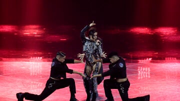 Chanel, durante la final de Eurovisión 2022