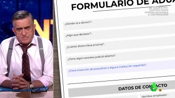 Wyoming 'muestra' cómo responderá Juan Carlos I el formulario de aduanas al llegar a España