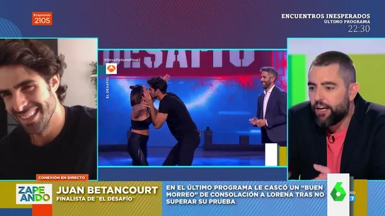Juan Betancourt confiesa por qué besó a Lorena Castell delante de toda España: "Fue improvisado, su Juan Betancourt confiesa por qué besó a Lorena Castell delante de toda España: "Fue improvisado, su