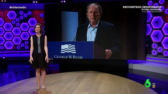 Cristina Gallego repasa los "arrebatos de sinceridad" de Rajoy o Bush: "La injustificada invasión de Irak.. quiero decir, Ucrania" Cristina Gallego repasa los "arrebatos de sinceridad" de Rajoy o Bush: "La injustificada invasión de Irak.. quiero decir, Ucrania"
