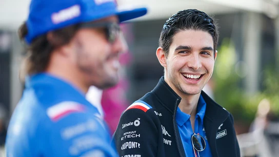 Fernando Alonso y Esteban Ocon Fernando Alonso y Esteban Ocon