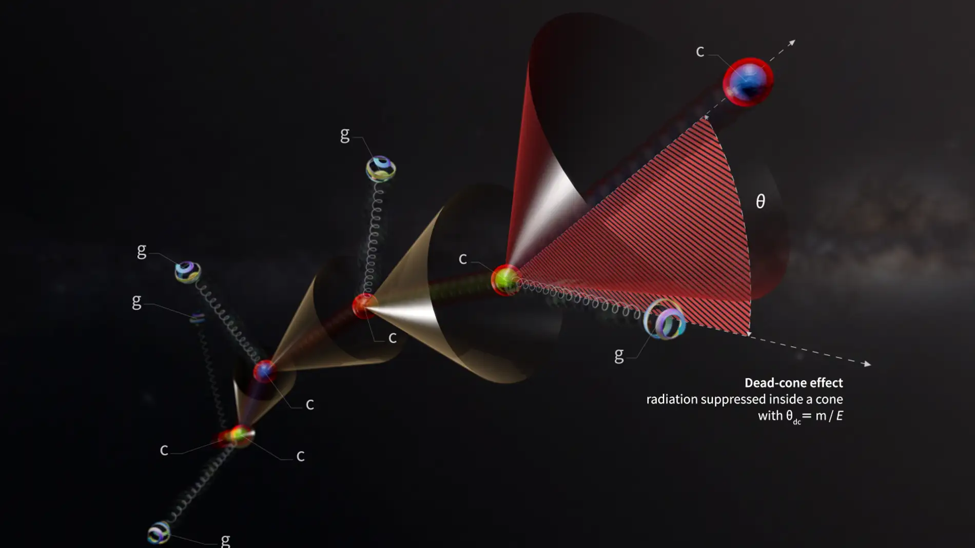 Primera observacion en el LHC del cono muerto un fenomeno esencial en fisica de particulas