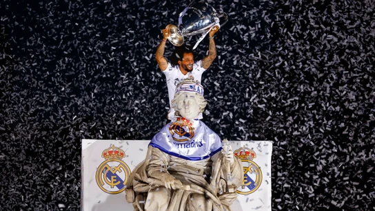 Marcelo, con la Champions League en Cibeles Marcelo, con la Champions League en Cibeles