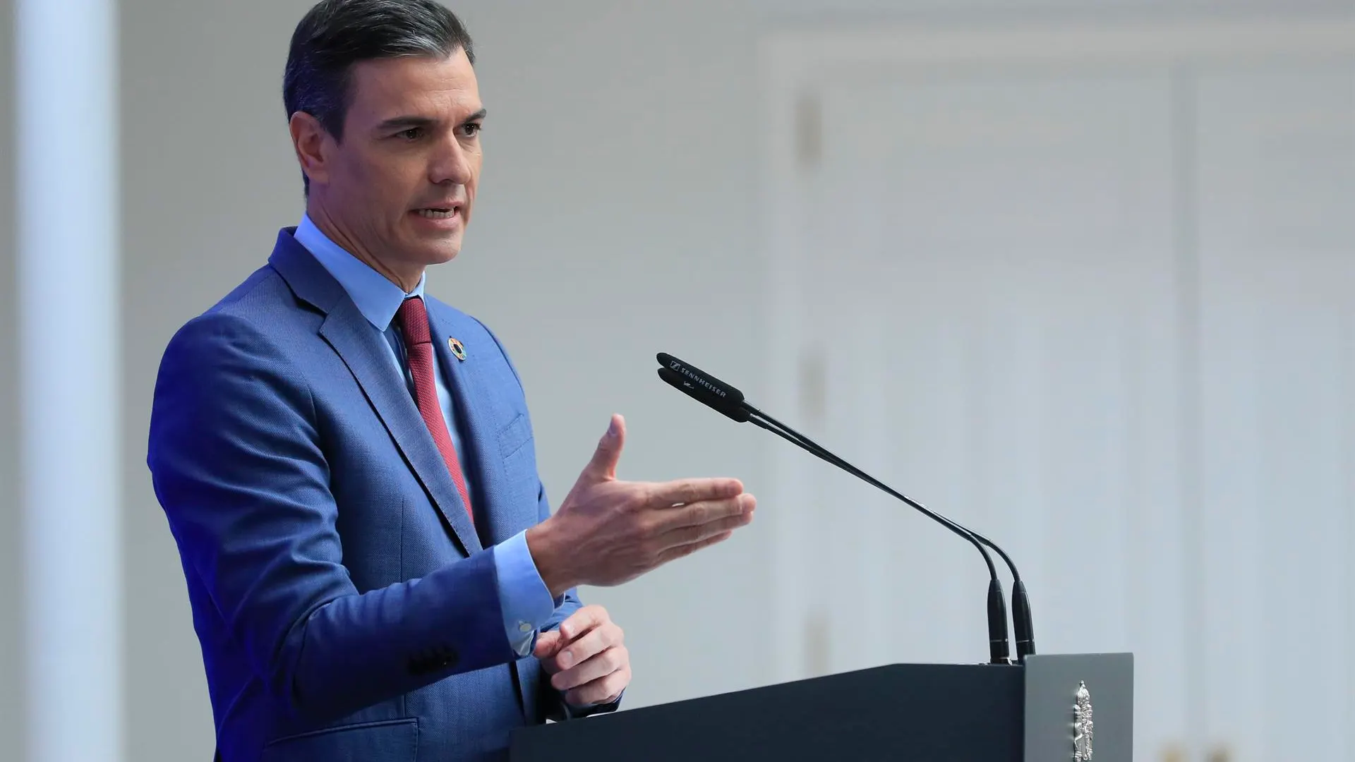 El presidente del Gobierno, Pedro Sánchez