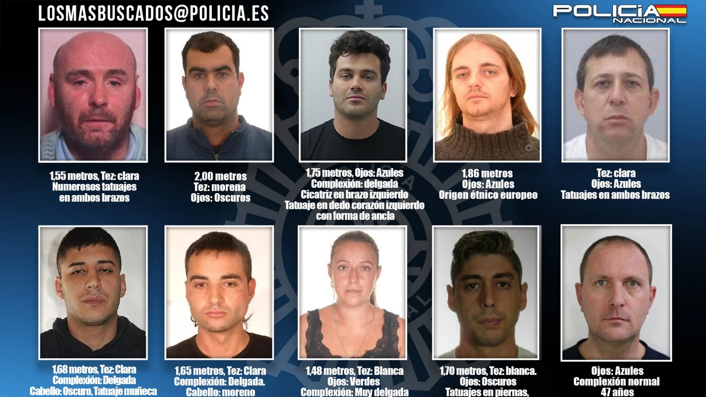 Estos diez fugitivos están en busca y captura y podrían ocultarse en nuestro país. Estos diez fugitivos están en busca y captura y podrían ocultarse en nuestro país.