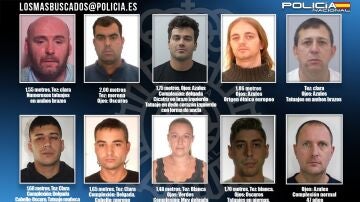 Estos diez fugitivos están en busca y captura y podrían ocultarse en nuestro país.