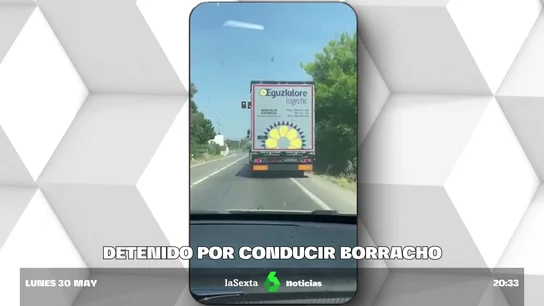 El impactante vídeo de un camión haciendo zigzag e invadiendo el carril contrario: el conductor multiplicaba por siete la tasa de alcohol permitida El impactante vídeo de un camión haciendo zigzag e invadiendo el carril contrario: el conductor multiplicaba por siete la tasa de alcohol permitida