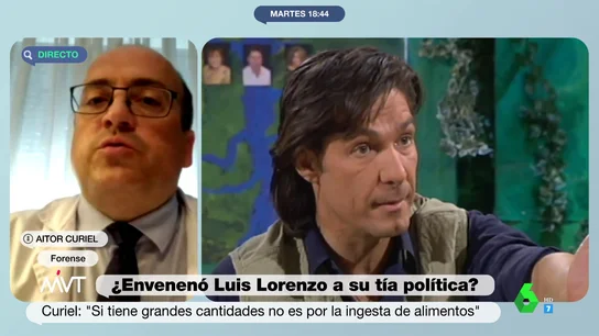 Un forense explica qué significan los altos niveles de cadmio y manganeso en el cuerpo de la tía política de Luis Lorenzo: "No es algo accidental" Un forense explica qué significan los altos niveles de cadmio y manganeso en el cuerpo de la tía política de Luis Lorenzo: "No es algo accidental"