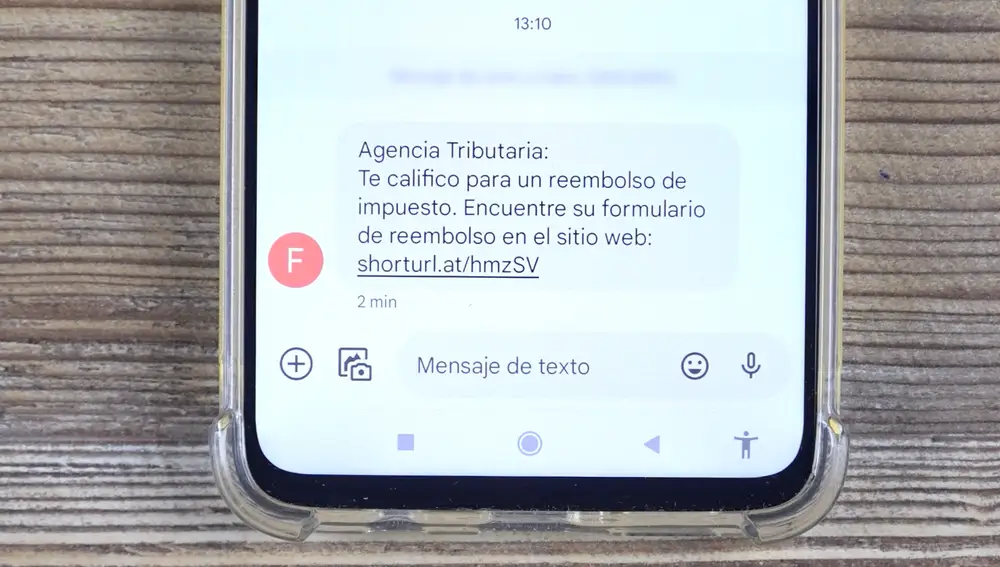 Estafa por SMS de la Renta Estafa por SMS de la Renta