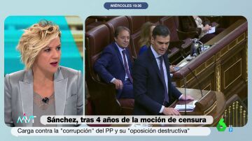 El dardo de Cristina Pardo a Pedro Sánchez por su triunfalismo tras los cuatro años de la moción de censura