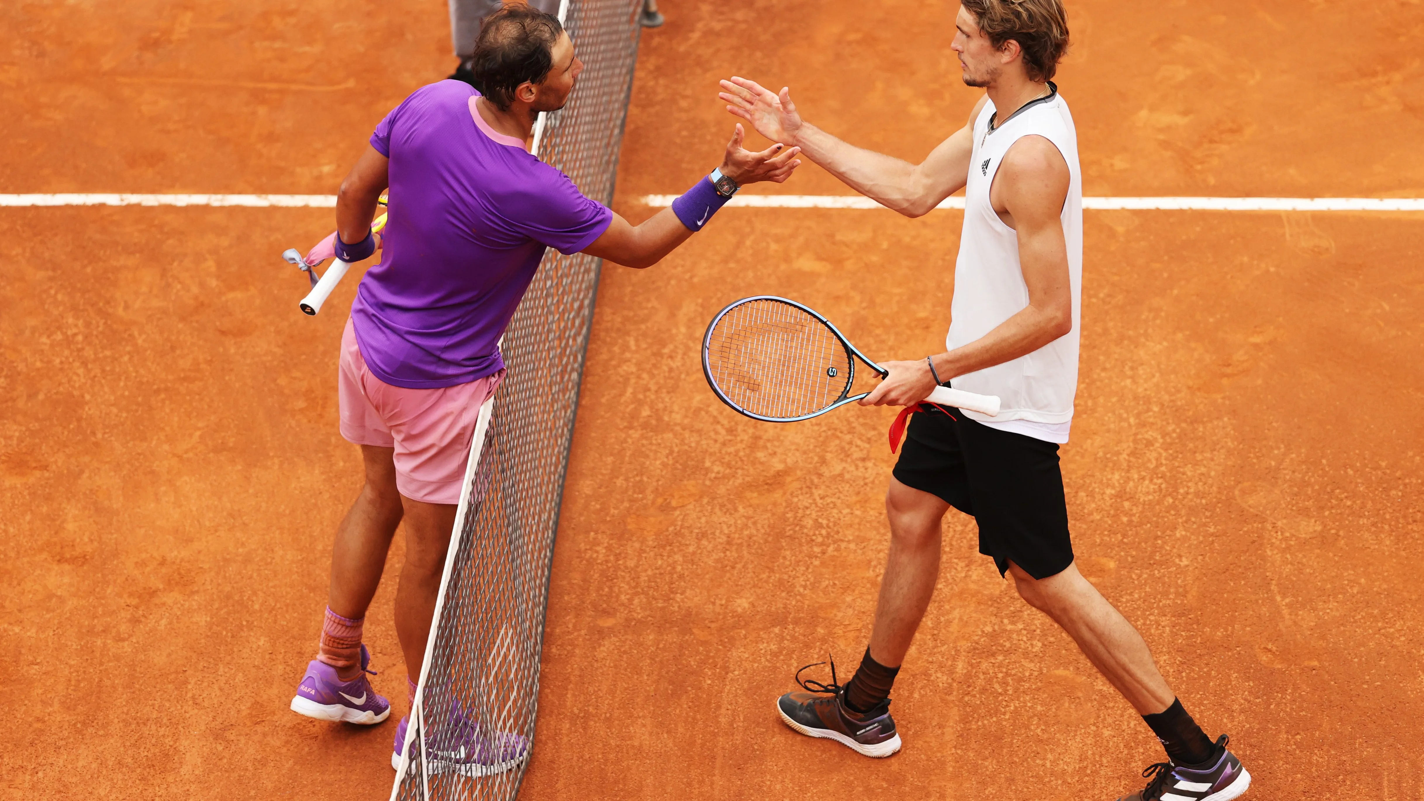 Rafa Nadal y Alexander Zverev