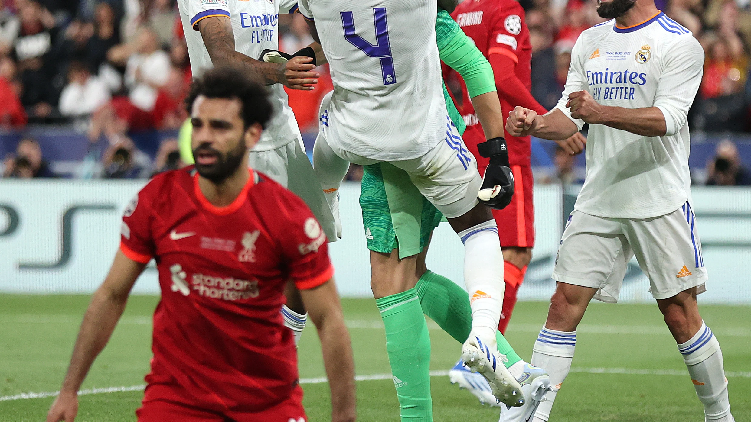 Mohamed Salah falla una ocasión en la final de Champions