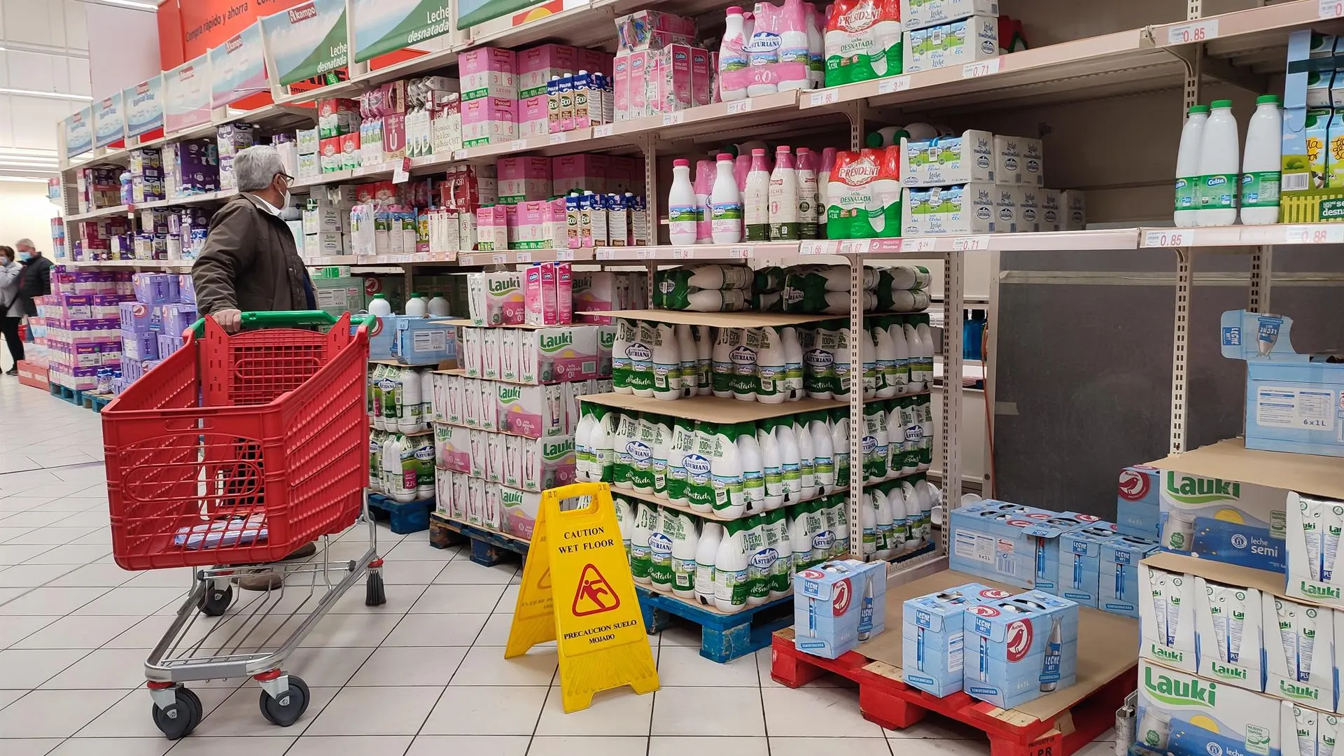 Fotografía de archivo de un supermercado.