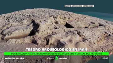 Tesoro arqueológico en Irak: por la sequía ha aparecido una ciudad de 3.400 años a orillas del río Tigris