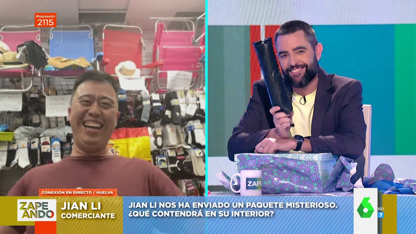 Este es el contenido de la caja misteriosa que Jian Li, el Chinito de Huelva que arrasa en redes, ha mandado a Zapeando Este es el contenido de la caja misteriosa que Jian Li, el Chinito de Huelva que arrasa en redes, ha mandado a Zapeando