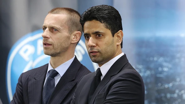 Aleksander Ceferin y Nasser Al-Khelaifi