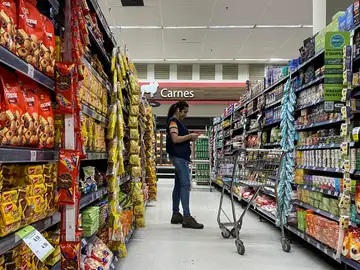 Fotografía de archivo de un supermercado.