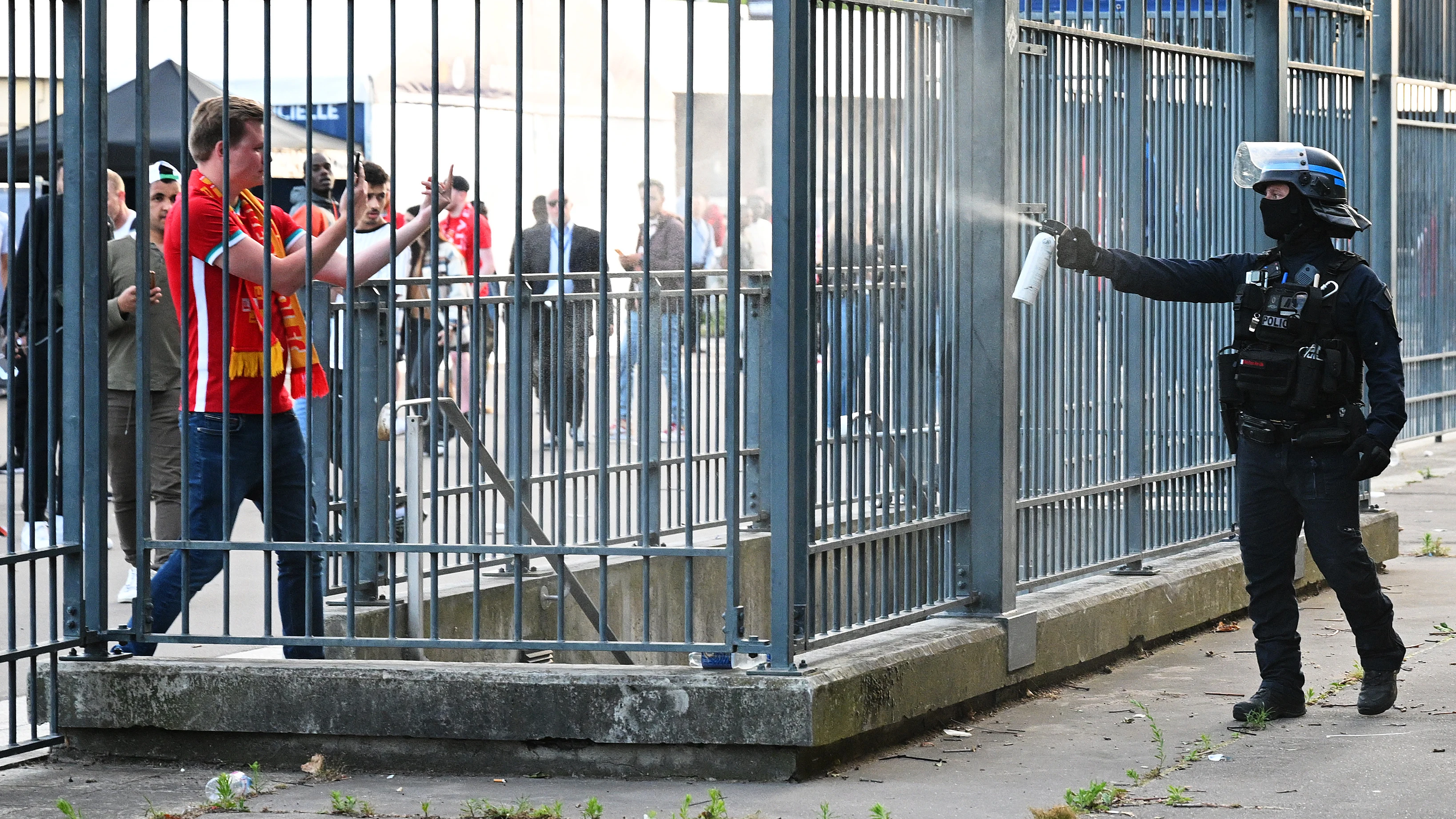 Altercados en los aledaños del Stade de France