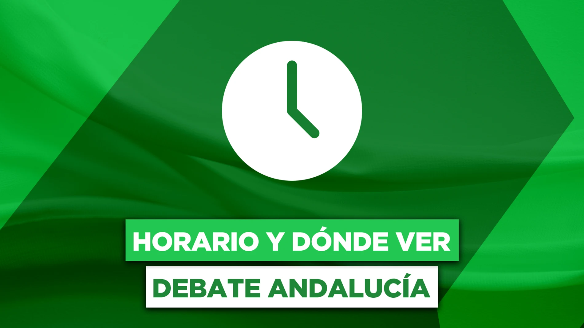 Horario y dónde ver en televisión el debate electoral de Andalucía en RTVE 