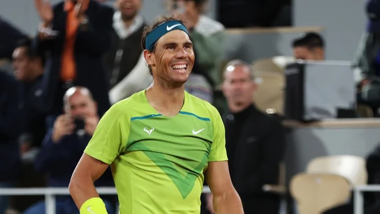 Nadal, sonriente Nadal, sonriente