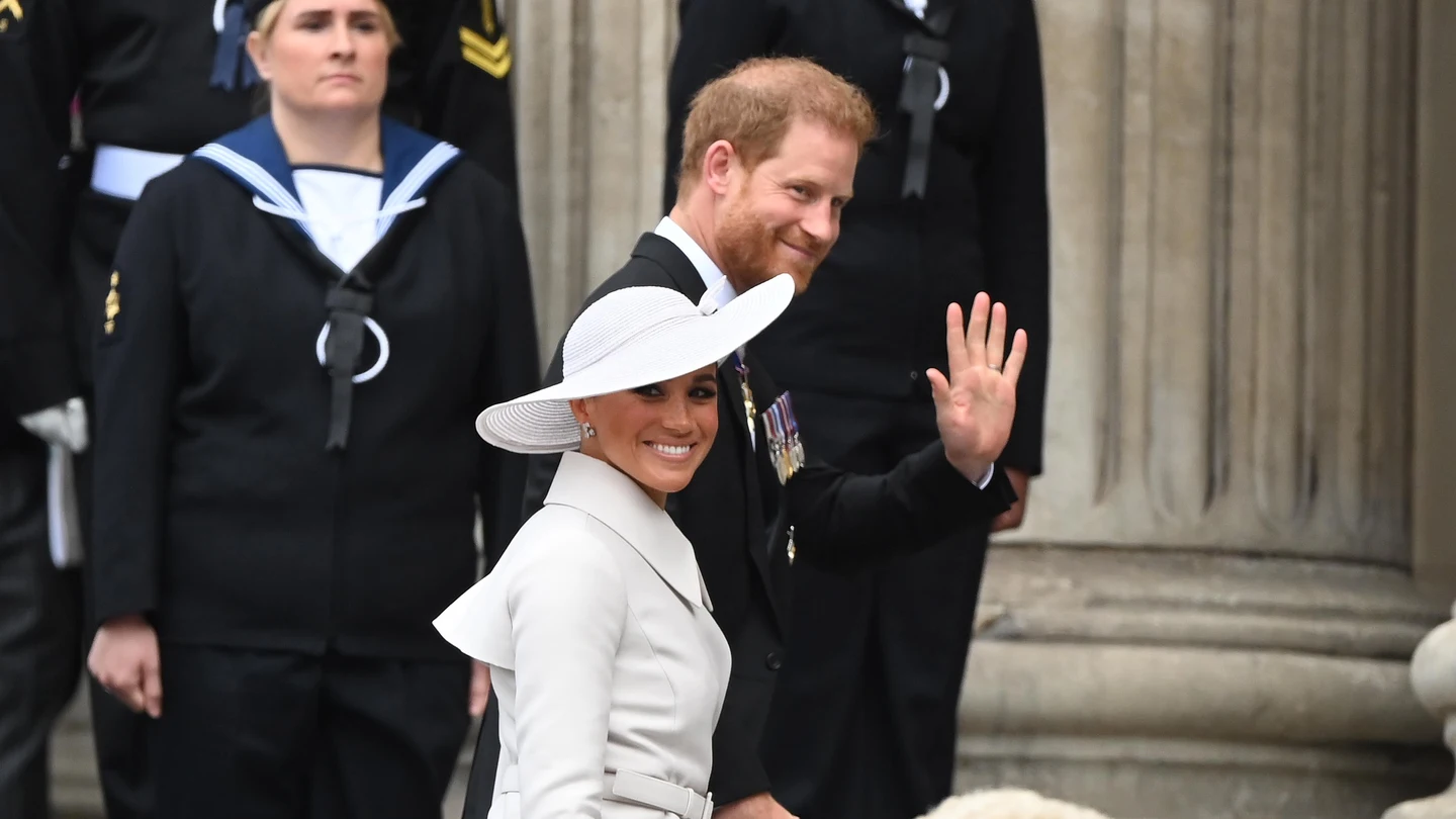 Meghan Markle y el Príncipe Harry, los duques de Sussex, llegan a la Catedral de San Pablo, en Londres Meghan Markle y el Príncipe Harry, los duques de Sussex, llegan a la Catedral de San Pablo, en Londres