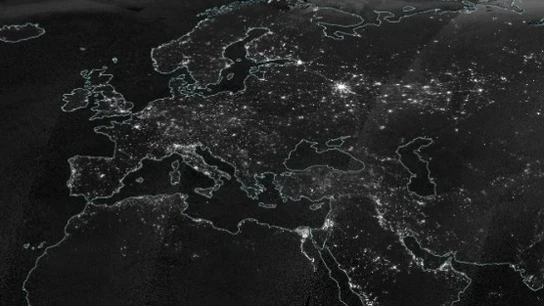 Ucrania, entre las luces de toda Europa, el 8 de febrero de 2022 Ucrania, entre las luces de toda Europa, el 8 de febrero de 2022