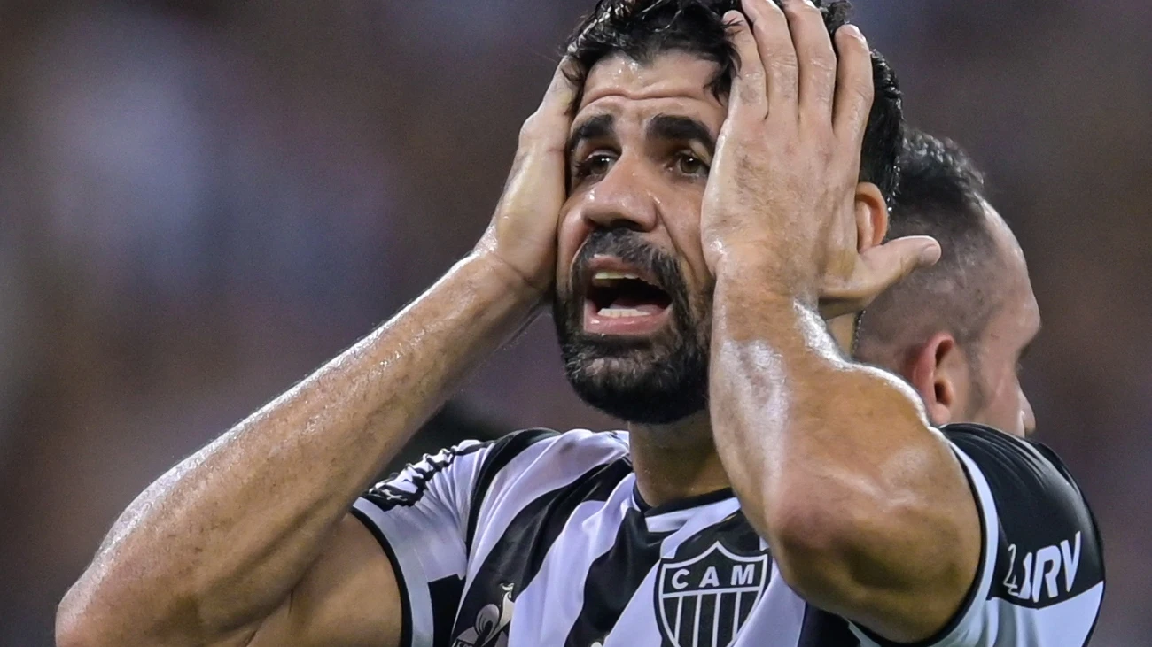 Diego Costa, con el Atlético Mineiro