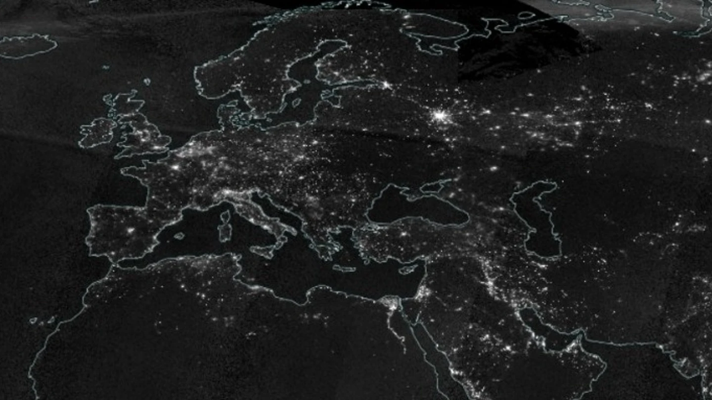 Ucrania, oscura ante el resto de países europeos el 29 de marzo de 2022 Ucrania, oscura ante el resto de países europeos el 29 de marzo de 2022