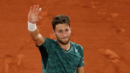 Casper Ruud saluda en Roland Garros Casper Ruud saluda en Roland Garros