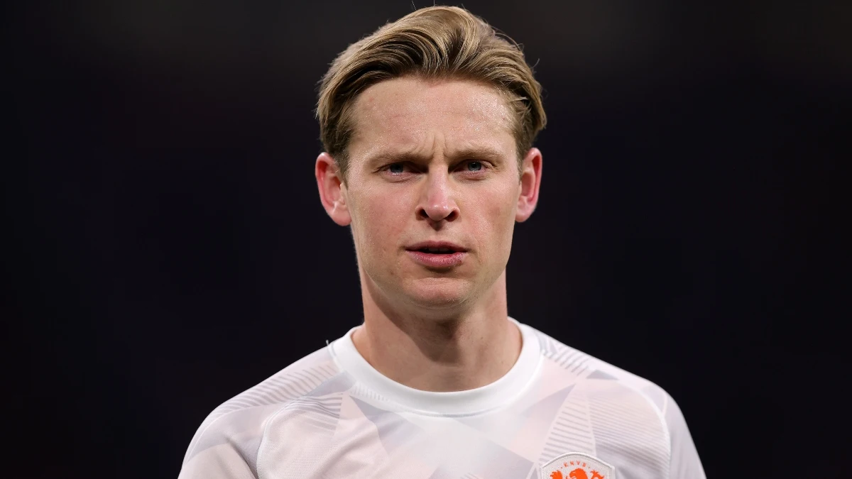 Frenkie De Jong en un partido con Países Bajos