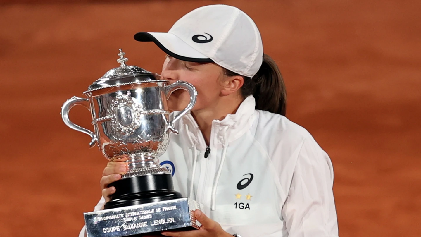 Iga Swiatek, con el Roland Garros Iga Swiatek, con el Roland Garros