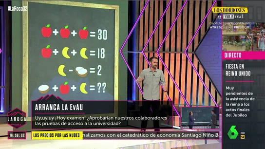 "Estáis todos suspensos": el examen de Santi García Cremades en La Roca con "trampa visual" que saca los colores a todos "Estáis todos suspensos": el examen de Santi García Cremades en La Roca con "trampa visual" que saca los colores a todos