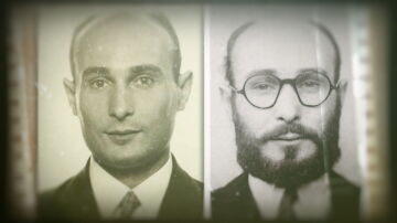 A la izquierda, Arabel, "espía alemán"; a la derecha, Garbo.