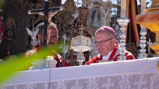 Santiago Gómez Sierra, obispo de Huelva, durante su homilía Santiago Gómez Sierra, obispo de Huelva, durante su homilía