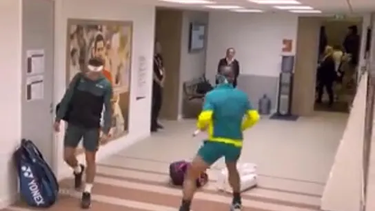 Rafa Nadal y Casper Ruud Rafa Nadal y Casper Ruud