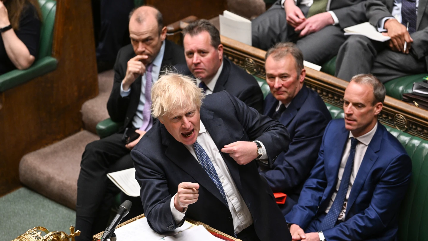 Boris Johnson interviene en la Cámara de los Comunes de Reino Unido. Boris Johnson interviene en la Cámara de los Comunes de Reino Unido.
