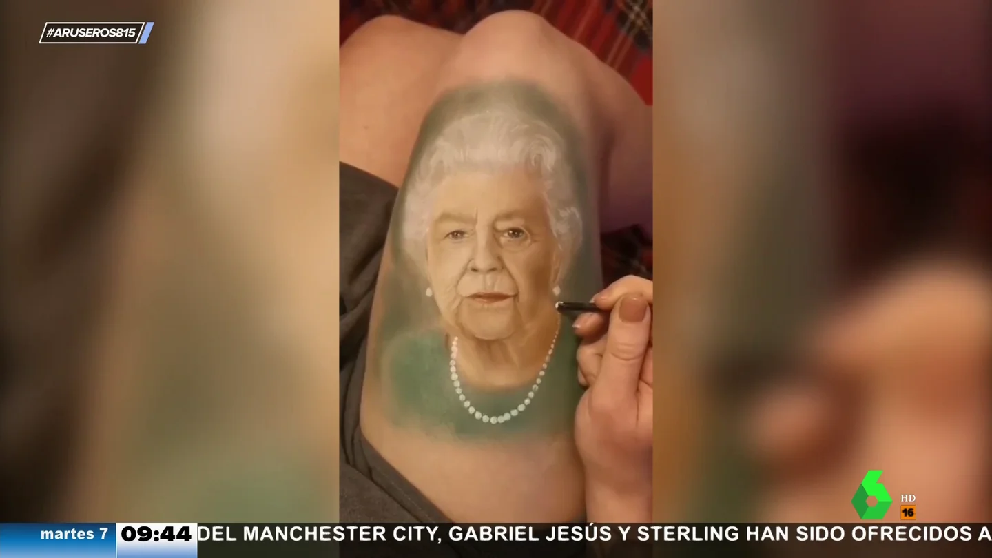 Reina Isabel II muslo Reina Isabel II muslo