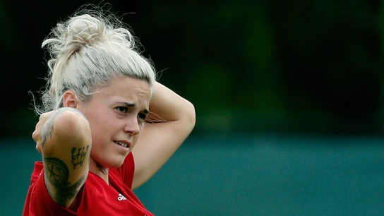 Mapi León, jugadora de la selección española de fútbol femenino Mapi León, jugadora de la selección española de fútbol femenino