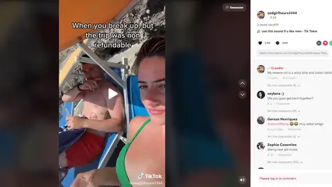 Una expareja se hace viral en TikTok al irse juntos a Italia Una expareja se hace viral en TikTok al irse juntos a Italia