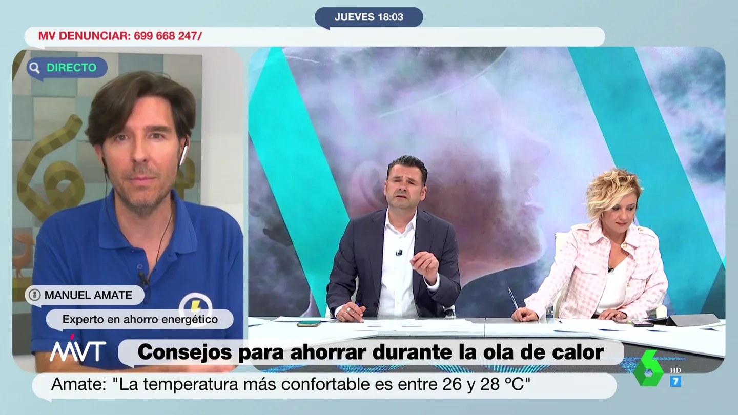 Aire acondicionado a 28ºC, nevera a 7ºC... los consejos del experto Manuel Amate para hacer frente al calor Aire acondicionado a 28ºC, nevera a 7ºC... los consejos del experto Manuel Amate para hacer frente al calor